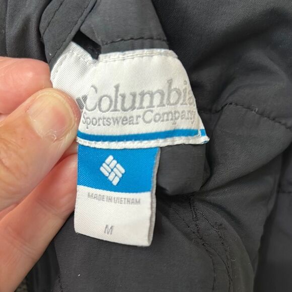 Columbia Reversible Youth Size Medium Black&Gray  Quilted Hooded Winter Coat - Picture 2 of 10